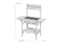 Cuisine en bois blanc pour enfants, hauteur 88,5 cm.