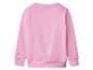Un sweat-shirt rose uni, vu de dos.
