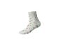 Chaussette blanche à motifs de fleurs bleues et roses