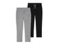 Deux pantalons de survêtement pour garçons, un gris et un noir.
