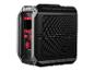 Une radio Parkside noire avec haut-parleur intégré.