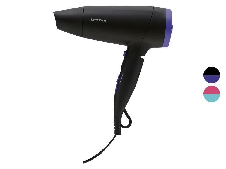 Sèche-cheveux Silvercrest noir et violet.
