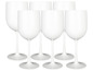 Six verres à vin blancs