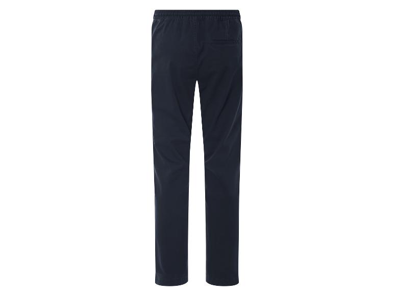 Pantalon bleu marine avec cordon.