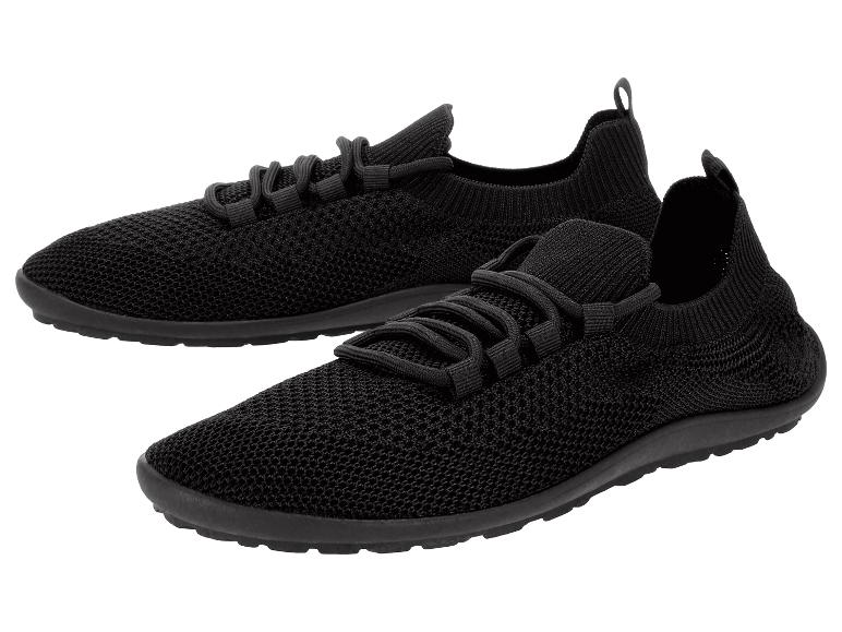 Baskets noires tricotées avec lacets, pour hommes et femmes