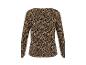 T-shirt à manches longues pour femme avec imprimé léopard