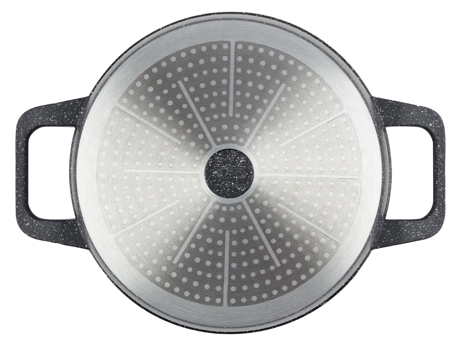 CASSEROLE FONTE D'ALUMINIUM 18CM AVEC COUVERCLE TFI SEQUOIA CAS18TFI DE Kitchencook 3662738024139