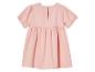 Robe rose pâle à manches courtes pour bébé.