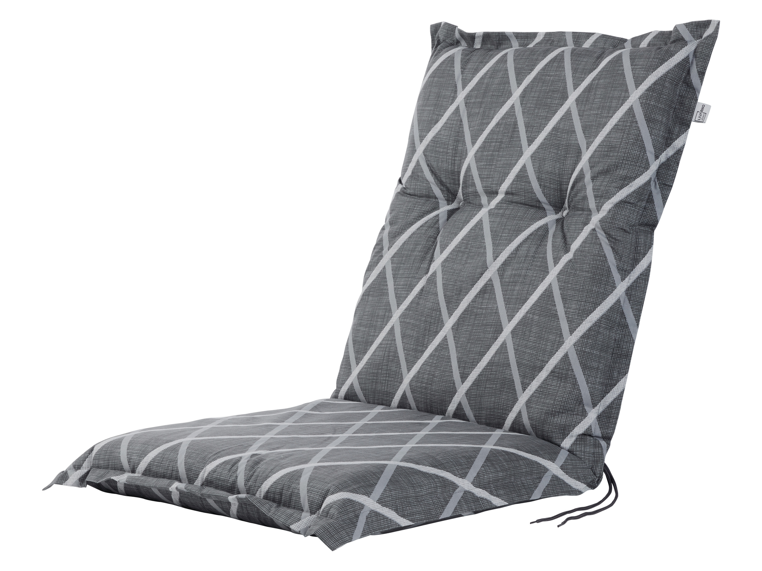 LIVARNO home Coussin pour chaise de jardin Valencia / Miami (rayures/anthracite)