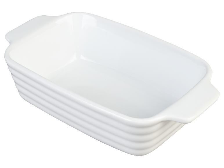 Moule à pâtisserie rectangulaire blanc avec poignées