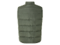 Gilet matelassé vert olive, vu de dos.