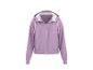Sweat à capuche zippé lilas