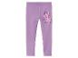 Legging violet avec imprimé poney et fleurs