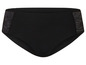Culotte noire avec de la dentelle sur les côtés.