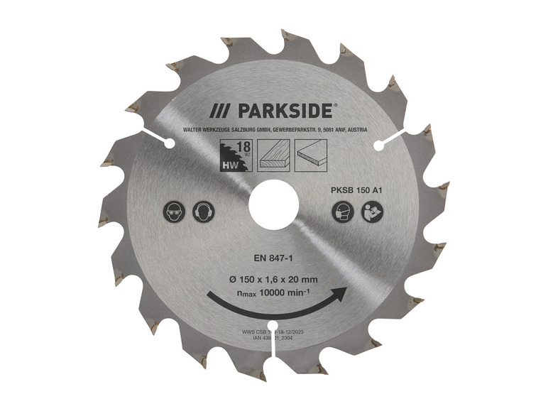 PARKSIDE® Lame de scie circulaire PKSB 150 A1 2