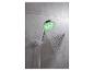 Pomme de douche avec éclairage LED vert.
