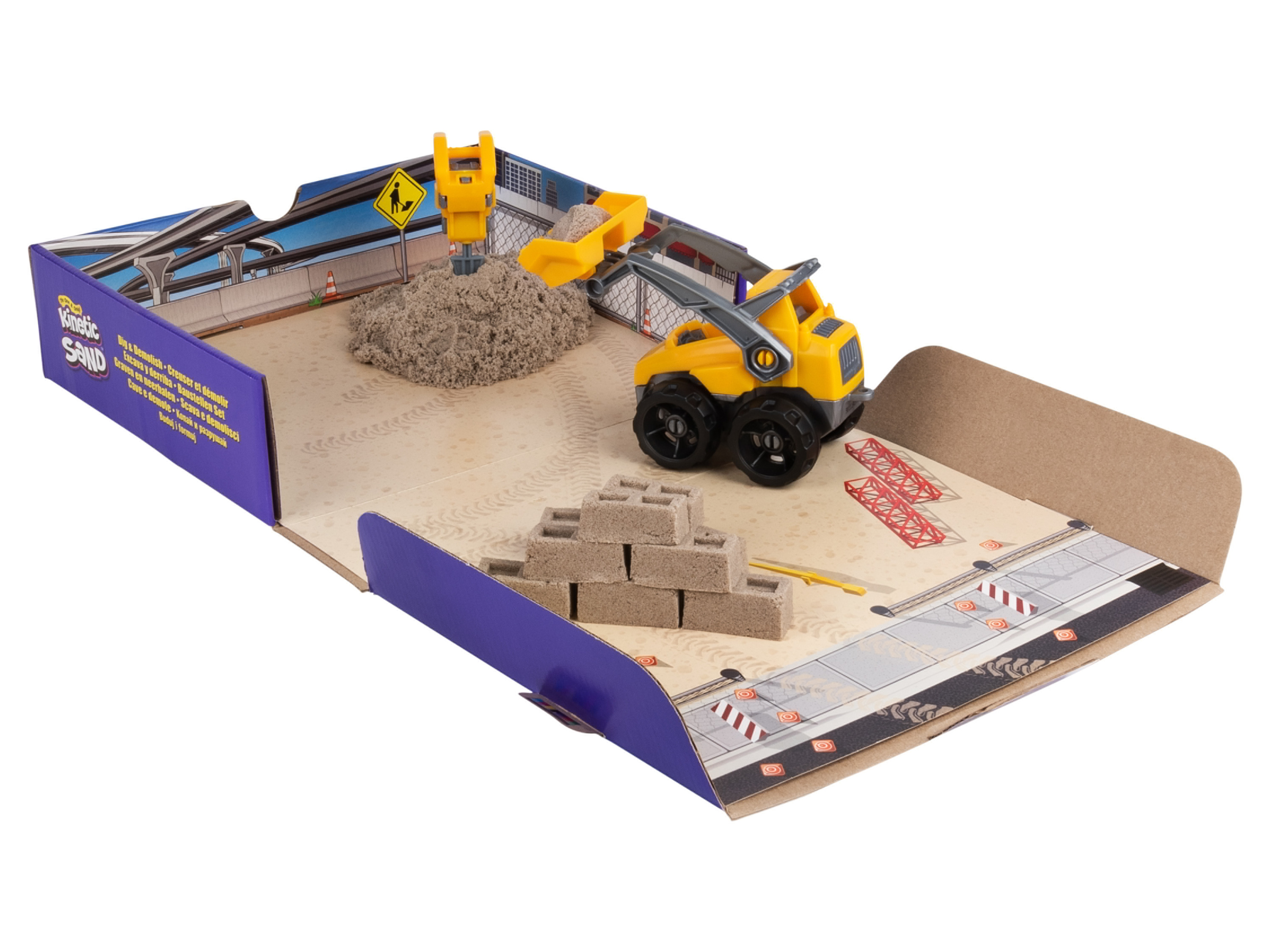 KINETIC SAND Coffret Creuser et démolir