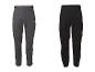 Deux pantalons d'extérieur pour hommes, un gris et un noir, avec jambes zippées.