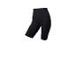 Short cycliste noir côtelé pour femme.