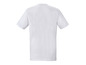 T-shirt blanc à manches courtes, vu de dos.