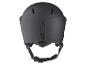 Casque de ski noir avec boucle de fermeture.