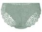 Culotte en dentelle vert-de-gris, style élégant et féminin.