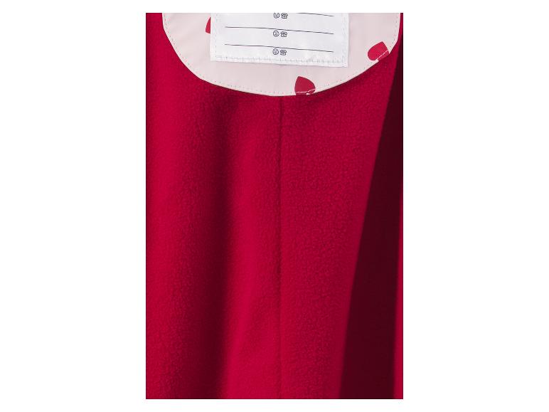 Veste polaire rouge avec étiquette nominative