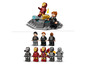 Minifigurines LEGO Iron Man, y compris Iron Man, War Machine et Pepper Potts.