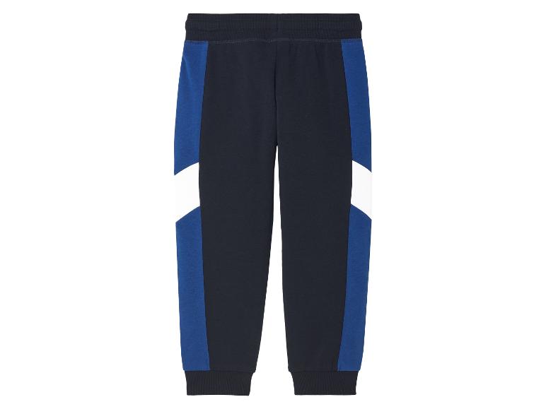 Jogging bleu marine et blanc pour enfant.