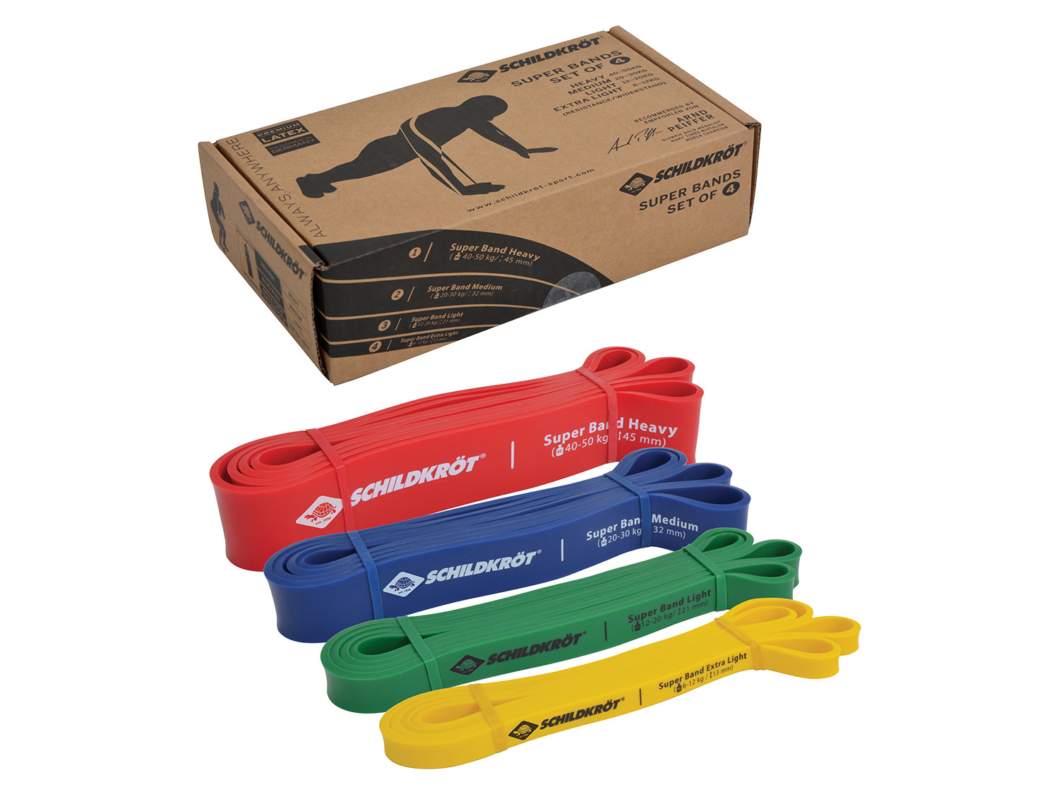 Schildkröt Bande de fitness Super, set de 4