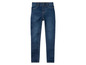 Un jean skinny bleu pour fille.