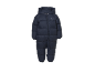 Combinaison de neige bébé bleu marine avec capuche et emblème d'ours
