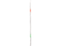 Un tube flexible et transparent avec une section rouge et une verte, peut-être pour un indicateur de niveau ou de débit d'eau.