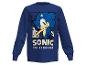 Sweat-shirt enfant bleu marine à manches longues avec imprimé Sonic The Hedgehog