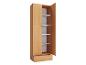 Armoire en bois avec portes et tiroirs ouverts