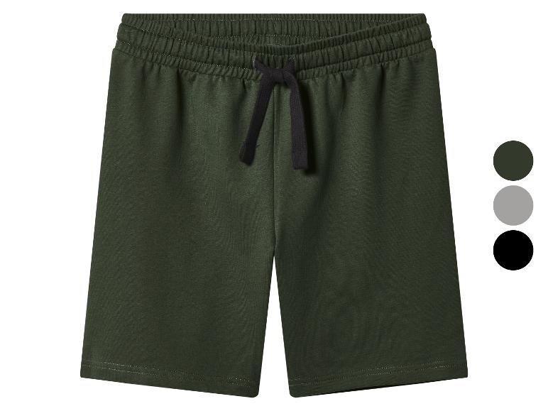 Short de survêtement vert foncé pour homme avec cordon noir, également disponible en gris et noir.