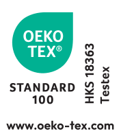 Label STANDARD 100 HKS 18363 Testex.