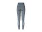 Leggings grises avec des empiècements en mesh
