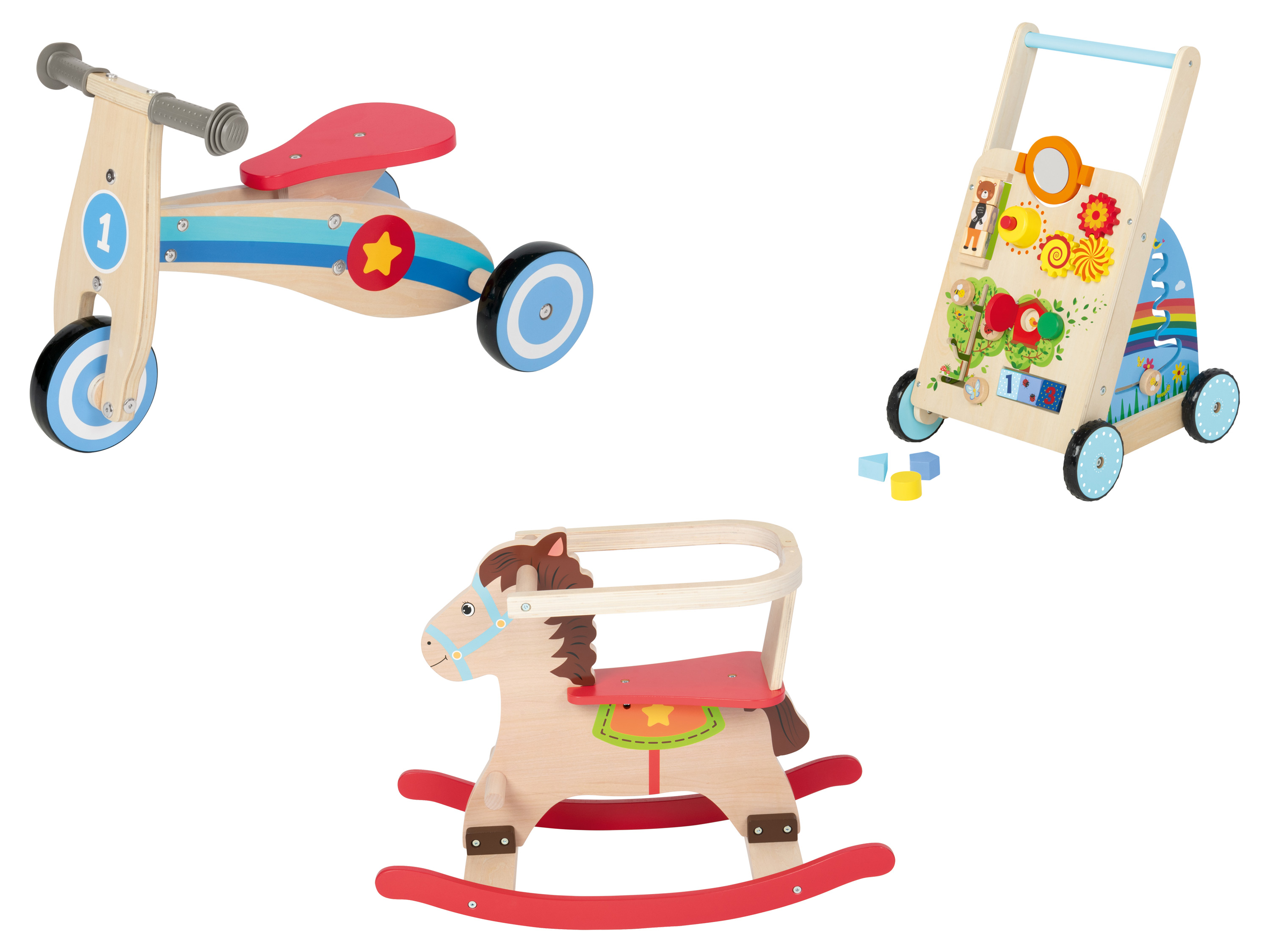 Playtive Draisienne, chariot de marche ou cheval à bascule