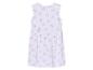 Robe fille sans manches, motif toucans roses.