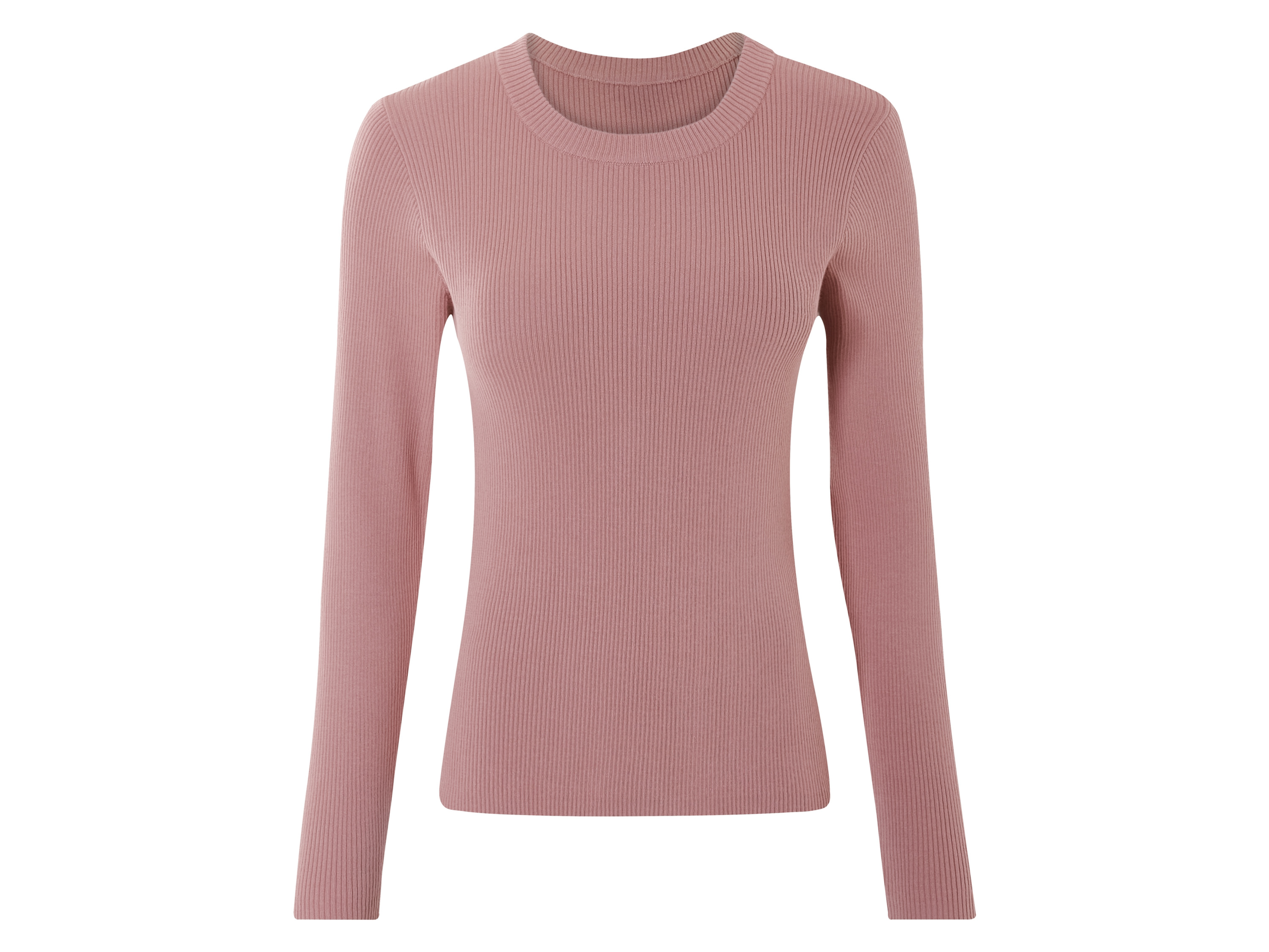 esmara® Pull côtelé femme (rose, S(34/36))