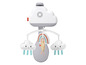 Mobile Fisher-Price avec des nuages et un arc-en-ciel.
