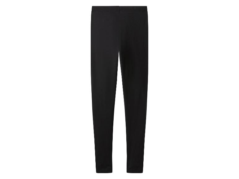 Legging noir en tissu stretch.