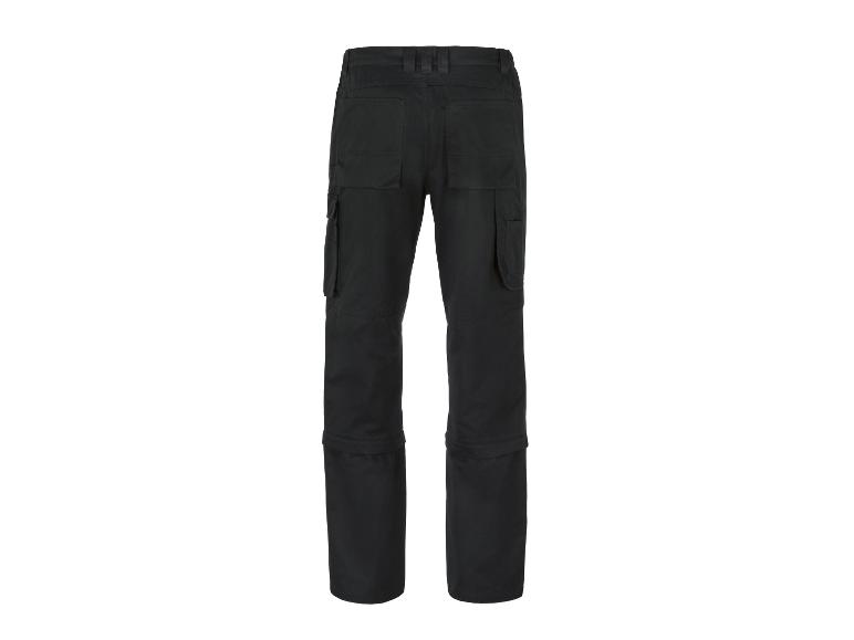 Pantalon de randonnée noir pour homme avec poches, vue arrière