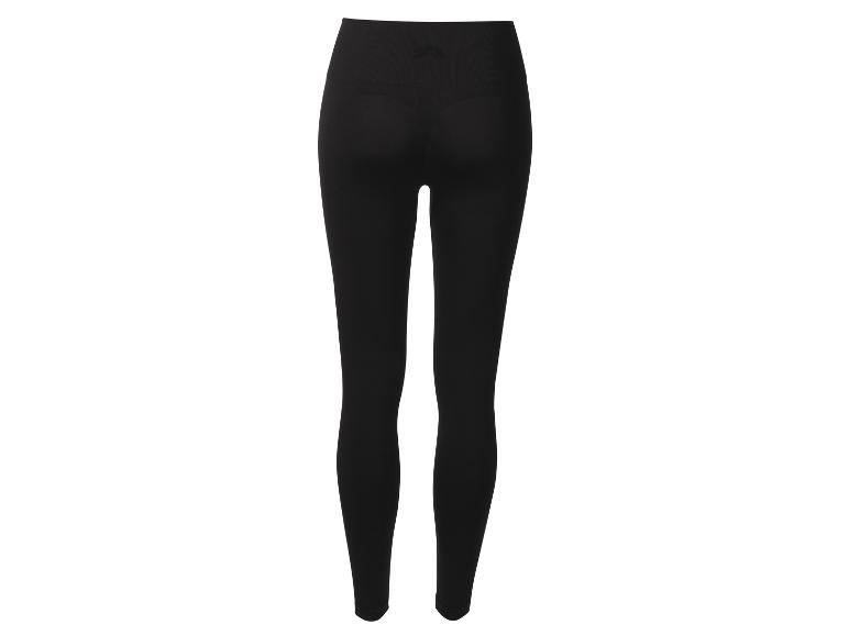 Legging de sport noir taille haute pour femme, vue arrière