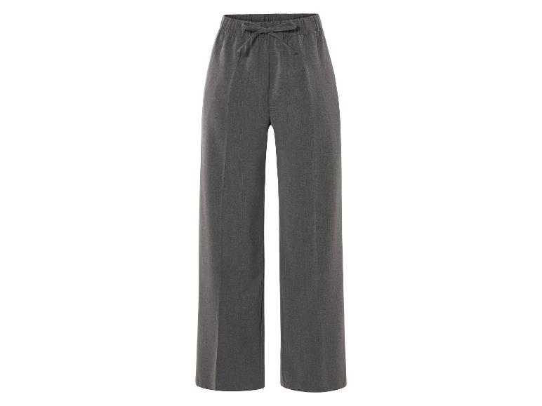 Pantalon gris avec élastique et cordon