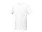 Un t-shirt blanc à manches courtes.