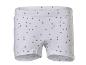 Caleçon blanc pour enfant à pois gris
