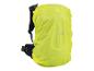 Sac à dos Crivit avec housse de pluie jaune.