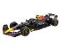 Une voiture de Formule 1 Red Bull avec des sponsors comme Oracle et Bybit.